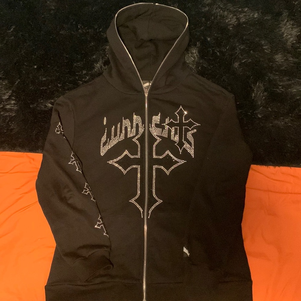 Currents Worldwide Rhinestone Full Zip-Up Jacket